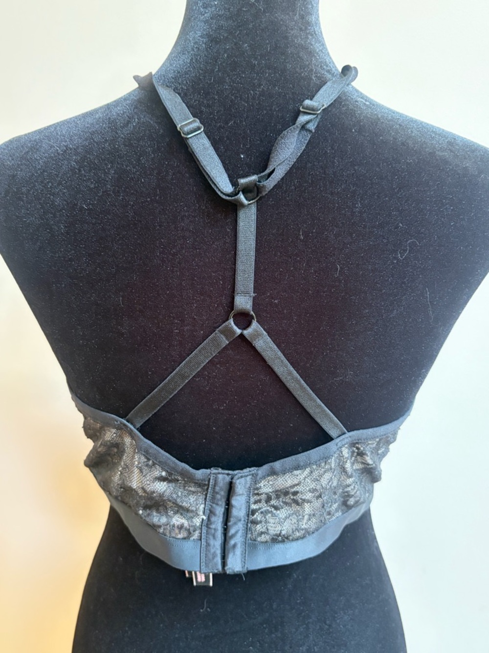 Victoria’s Secret Very Sexy Lace Bralette Intimates Crop Top Bra Black & Nude - Picture 3 of 12